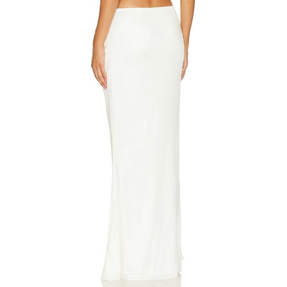 Retrofete Vivienne Draped Maxi Skirt Silk Blend Party Bridal Vacation Summer S - Picture 2 of 12